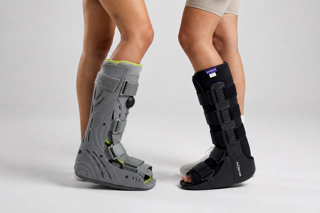 Bota ortopédica común y bota ortopédica de aire B-Walk