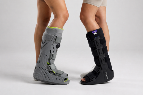 Bota ortopédica común y bota ortopédica de aire B-Walk